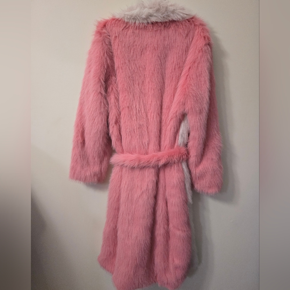 Lareti Belted Faux Fur Coat - Picture 2 of 8